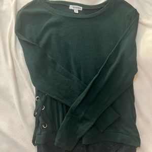 Soft Dark Green Sweater Size Small